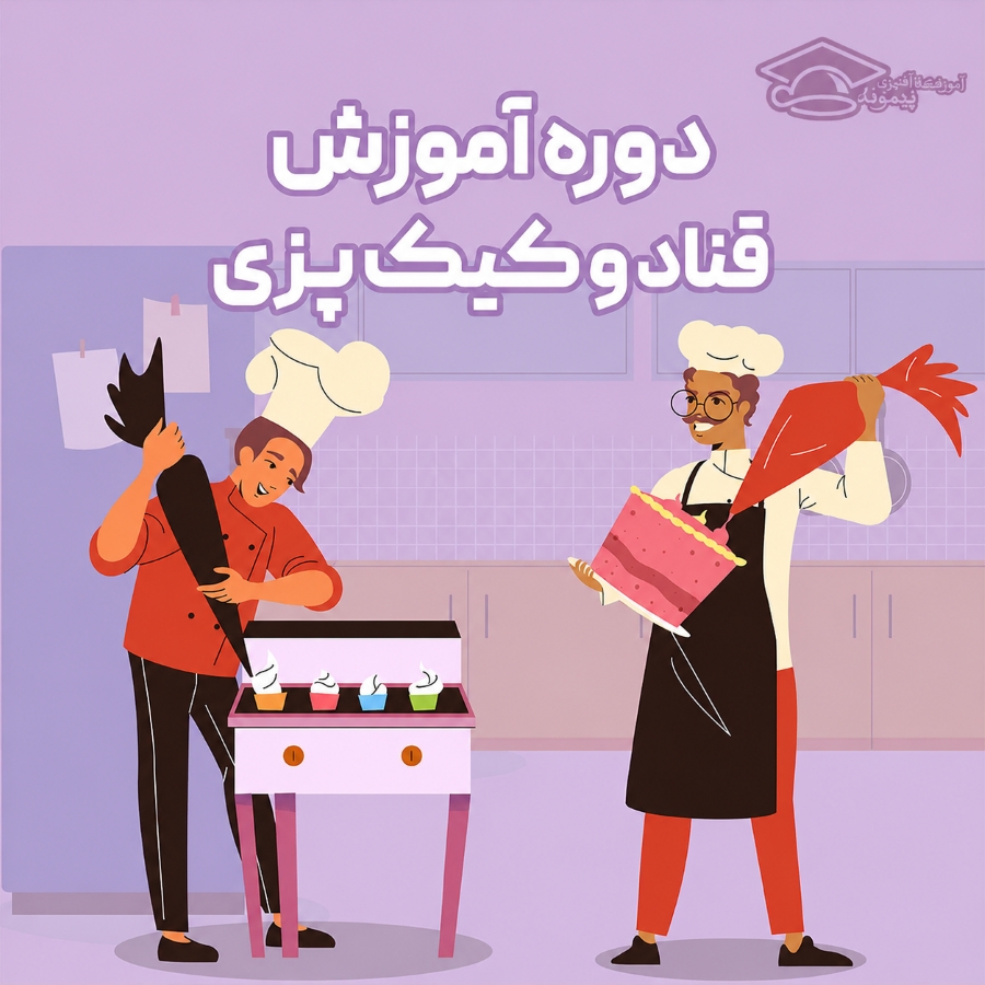 دوره آموزش قناد و کیک پزی فنی و حرفه ای